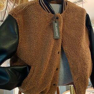 Blank NYC Teddy faux leather jacket